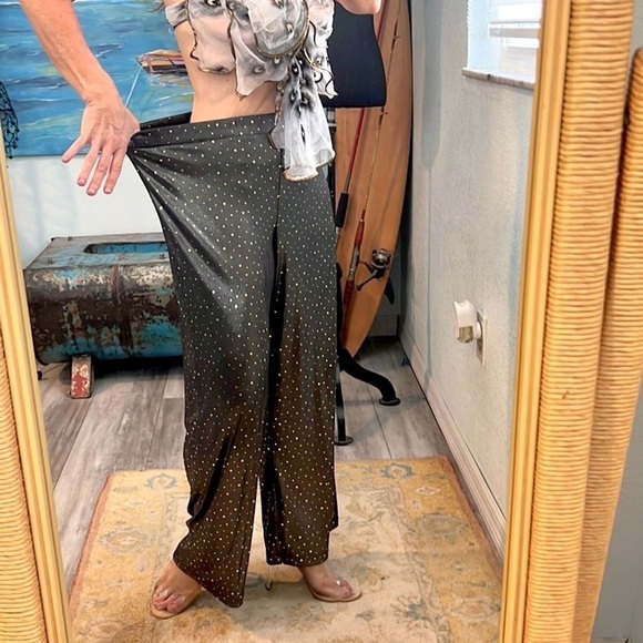 🏖️👙VTG SeaSuns Sequined & Sparkling Lightweight & Roomy Beach Pants, Medium - Picture 7 of 13